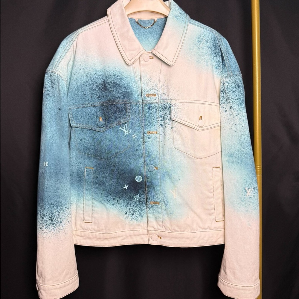 Authentic Louis Vuitton Blue and White Jacket